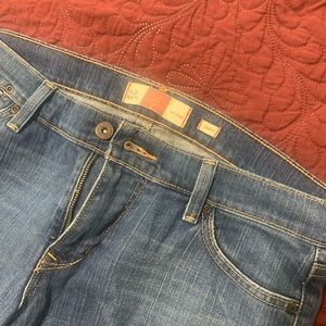 Denim Capri Low Rise Pants